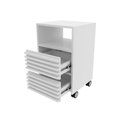 Ver imagem 3 de Gaveteiro com 2 Gavetas e Rodízio Me4175 Branco Tecnomobili