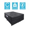 Cama Box Bipartido Casal + Colchão Portobel De Mola Arezzo Black Light - 4