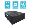 Ver imagem 4 de Cama Box Bipartido Casal + Colchão Portobel De Mola Arezzo Black Light
