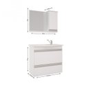 Ver imagem 3 de Gabinete para Banheiro com Cuba e Espelheira Grécia Mgm Móveis