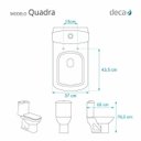 Ver imagem 2 de Tampa de Vaso Quadra Preto para Vaso Deca
