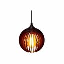 Ver imagem 2 de Lustre Pendente em Madeira - Micro Ball - Preto