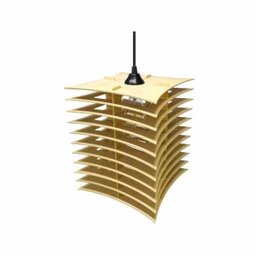 Lustre Pendente em Madeira - Stick Temple - Marfim - 3 Lustre Pendente em Madeira - Stick Temple - Marfim - 3