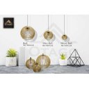 Ver imagem 5 de Lustre Pendente em Madeira - Mini Ball - Preto