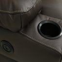 Ver mais imagens de Poltrona do Papai Sala de Cinema Mia Reclinável Retrátil Power Elétrico Base Fixa Couro Marrom Capuc