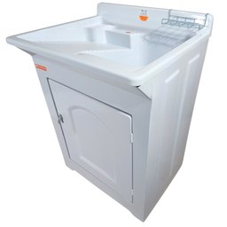 Gabinete em Plástico Abs Tanque com Esfregadeira Lateral de Fibra 40 Litros - 8