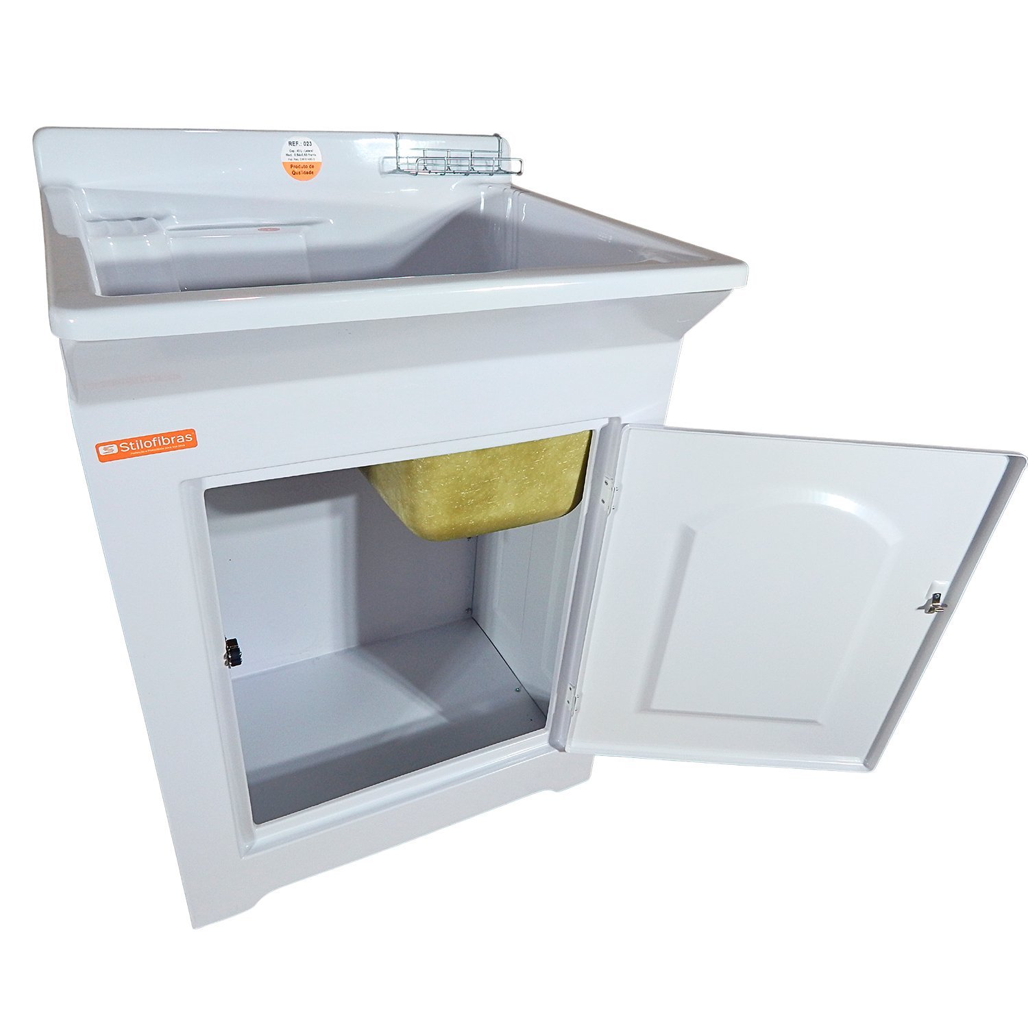 Gabinete em Plástico Abs Tanque com Esfregadeira Lateral de Fibra 40 Litros - 6