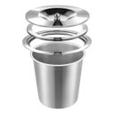 Ver imagem 6 de Cesto Lixeira Pia Cozinha Embutir 5 L Inox 304 Não Enferruja