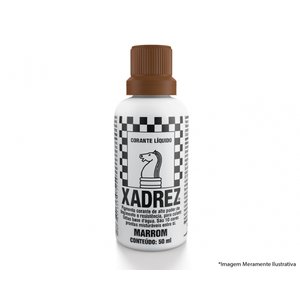 Corante Liq Xadrez Extra 50ml Marrom C/12pcs
