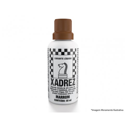 Corante Liq Xadrez Extra 50ml Marrom C/12pcs