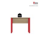 Ver mais imagens de Escrivaninha Mesa Escritório PE25 90cm Noce Naturalle e Vermelho Cinza/Marromle