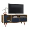 Rack Retro Tv 55 Polegadas Pet Angora Freijo/azul Navy - 1