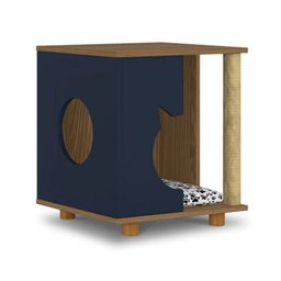 Mesa Lateral Pet Persa Freijo/azul - 2