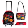 Kit Mochila Infantil Escolar com Estojo e Lancheira Carros - 1