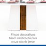 Mesa de Jantar Retangular Tampo Chanfrado em MDF/Vidro Itália Dj Móveis - 7