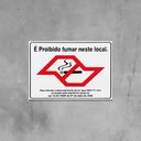 Ver imagem 3 de Combo 6 Placas De Sinalização É Proibido Fumar Neste Local 25X20 Acesso - P-5/2 F9e