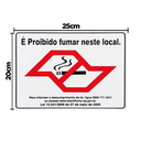 Ver imagem 2 de Combo 6 Placas De Sinalização É Proibido Fumar Neste Local 25X20 Acesso - P-5/2 F9e
