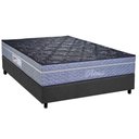 Ver imagem 1 de Cama Box Casal: Colchão Molas Masterpocket Ensacadas Paropas Petrus Grafite + Base Crc Suede Gray (