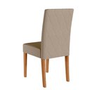 Ver imagem 3 de Kit 6 Cadeiras de Jantar Jade Suede Bege Base Freijó - Pallazio