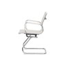 Cadeira de Escritório Interlocutor com Base Fixa Stripes Esteirinha Charles Eames Eiffel Branca - 7