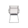 Cadeira de Escritório Interlocutor com Base Fixa Stripes Esteirinha Charles Eames Eiffel Branca - 8
