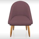 Ver imagem 6 de Kit 02 Poltrona Cadeira para Sala Orgânica Curva Redonda Confortável Reforçada Recepção Suede Rosê