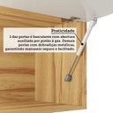 Ver mais imagens de Cozinha Compacta Modulada 4 Peças 11 Portas com Vidro e Tampo 266cm 100% MDF Itália Espresso Móve