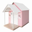 Ver imagem 6 de Casinha de Brinquedo Artesanal Mdf com Telhado Branco/rosa L12 - Gran Belo Casinha Infantil