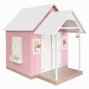 Ver imagem 2 de Casinha de Brinquedo Artesanal Mdf com Telhado Branco/rosa L12 - Gran Belo Casinha Infantil