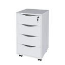 Ver imagem 3 de Gaveteiro com Rodízios Bit 4 Gavetas com Chave Branco - Artany