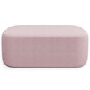 Ver imagem 4 de Cabeceira Cama Box 100cm Lanna com Puff Recamier Doha W01 Bouclê Rosê - Lyam Decor