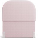 Ver imagem 3 de Cabeceira Cama Box 100cm Lanna com Puff Recamier Doha W01 Bouclê Rosê - Lyam Decor