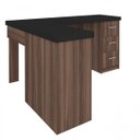 Ver mais imagens de Mesa para Escritório em L 3 Gavetas Mali Artany