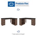 Ver imagem 6 de Mesa para Escritório em L 3 Gavetas Mali Artany