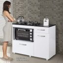 Ver imagem 4 de Balcão de Cozinha para Cooktop 2 Portas Violeta Kaiki Móveis