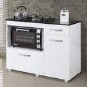 Ver imagem 1 de Balcão de Cozinha para Cooktop 2 Portas Violeta Kaiki Móveis