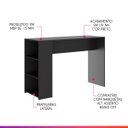 Ver imagem 4 de Bancada para Cozinha Americana Gourmet 136x93x50cm Preto