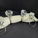 Ver imagem 3 de Anel Porta Guardanapo Cristal Acrílico Kit 4 Peças