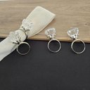 Ver imagem 6 de Anel Porta Guardanapo Cristal Acrílico Kit 4 Peças