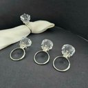 Ver imagem 2 de Anel Porta Guardanapo Cristal Acrílico Kit 4 Peças