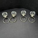 Ver imagem 4 de Anel Porta Guardanapo Cristal Acrílico Kit 4 Peças