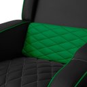 Ver imagem 7 de Poltrona Gamer Troia Streammer Reclinável Luxo Resistente até 150kg:corino Preto/verde