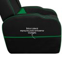 Ver mais imagens de Poltrona Gamer Troia Streammer Reclinável Luxo Resistente até 150kg:corino Preto/verde