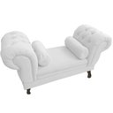 Ver imagem 2 de Recamier Grécia 1,20m Suede Branco - Dominic Decor Grecia
