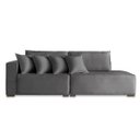 Ver imagem 1 de Sofá Toronto 2,30m Linho Cinza com Almofadas Decorativas - Conforto Premium