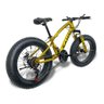 Bicicleta Fat Bike Aro 20 Pneus 4.0 Freios a Disco - Dourada - 3