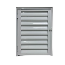 Ver imagem 1 de Abrigo Alçapão Portinhola Aluminio Branco 80x60 Linha25