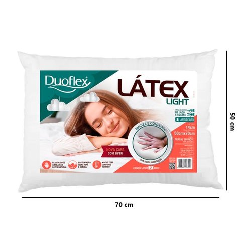Travesseiro Látex Light 14 Cm - Duoflex