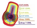Ver imagem 3 de Kit com 4 unidades do kit com 6 Colheres Medidoras Coloridas - 24 peças