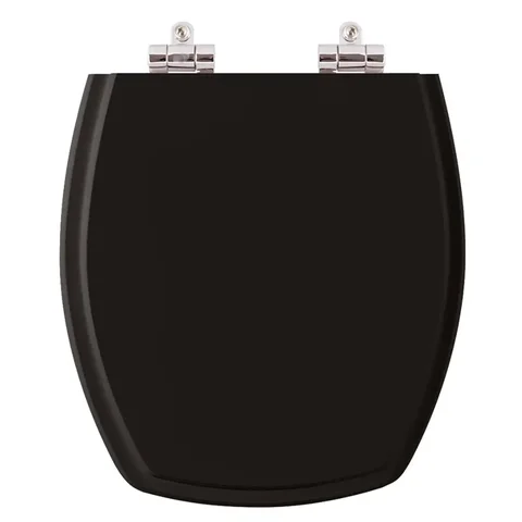 Assento Sanitário Poliester com Amortecedor Thema Preto para Vaso Incepa